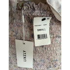 LIKELY Riviera Top & Kenzie Skirt Matching Set - Watercolor Silver - Size Small
