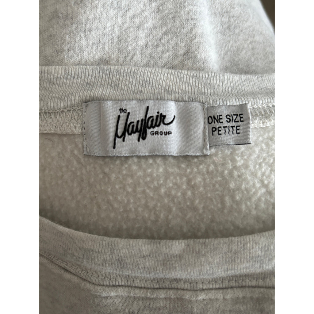 THE MAYFAIR GROUP Empathy Oversized Sweatshirt - Gray - One Size