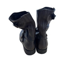 Frye Veronica Leather Short Boot - Black - Size 8