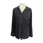 Eberjey William Pajama Top - Charcoal Heather/Ivory - Size Medium