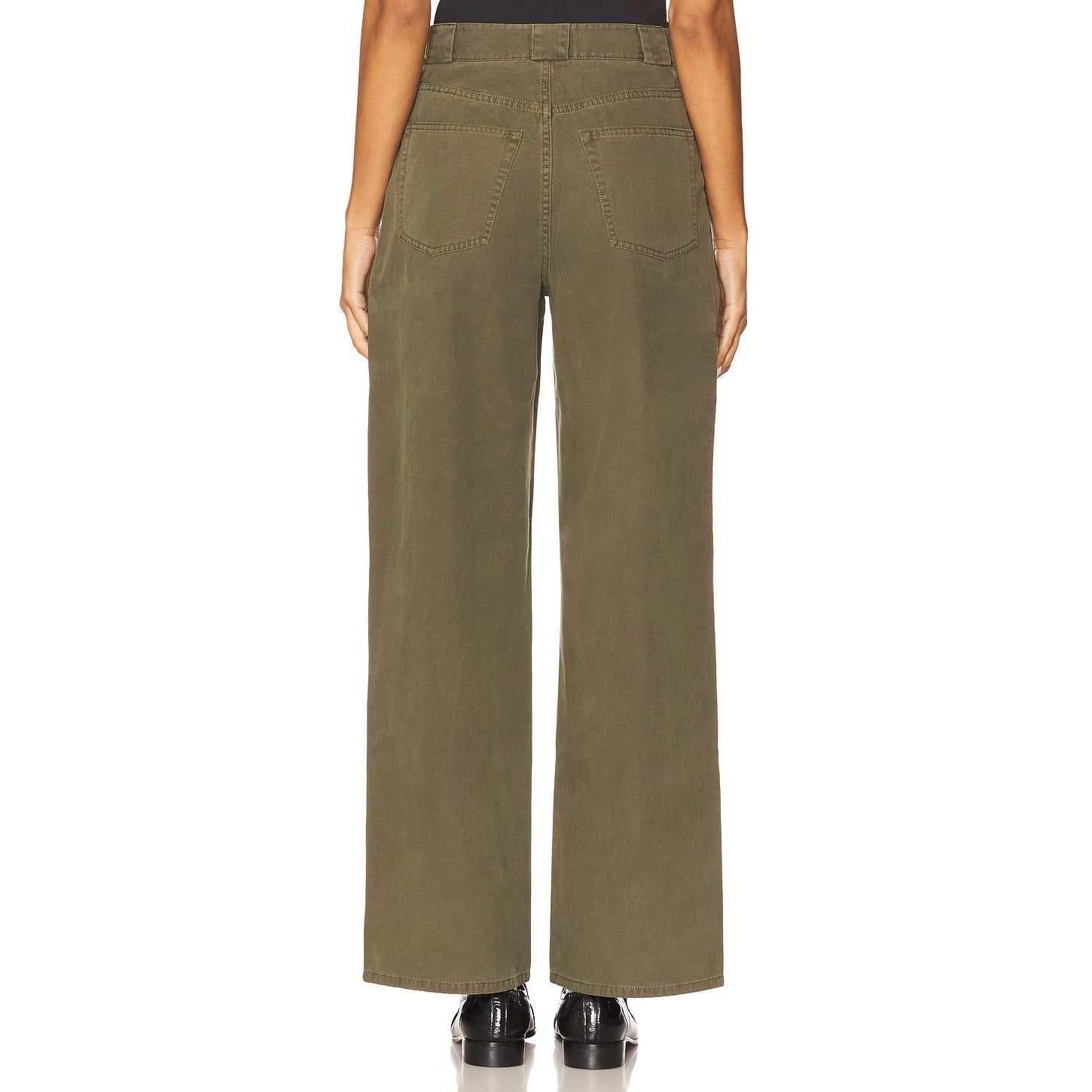 Anine Bing Grayson Pant - Army Green - Size 25