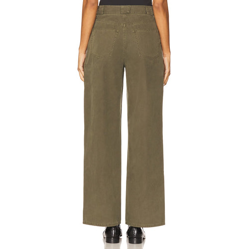 Anine Bing Grayson Pant - Army Green - Size 25