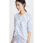 Roller Rabbit Moby Pajama Top - Blue Whale Print - Size Medium