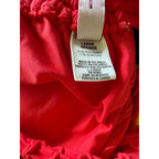 Luli Fama Lost At Sea Triangle Halter Bikini Top - Scarlet (Red) - Size Large