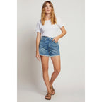 New AMO Loverboy 3.5" Denim Shorts - Stargaze Blue - Size 27