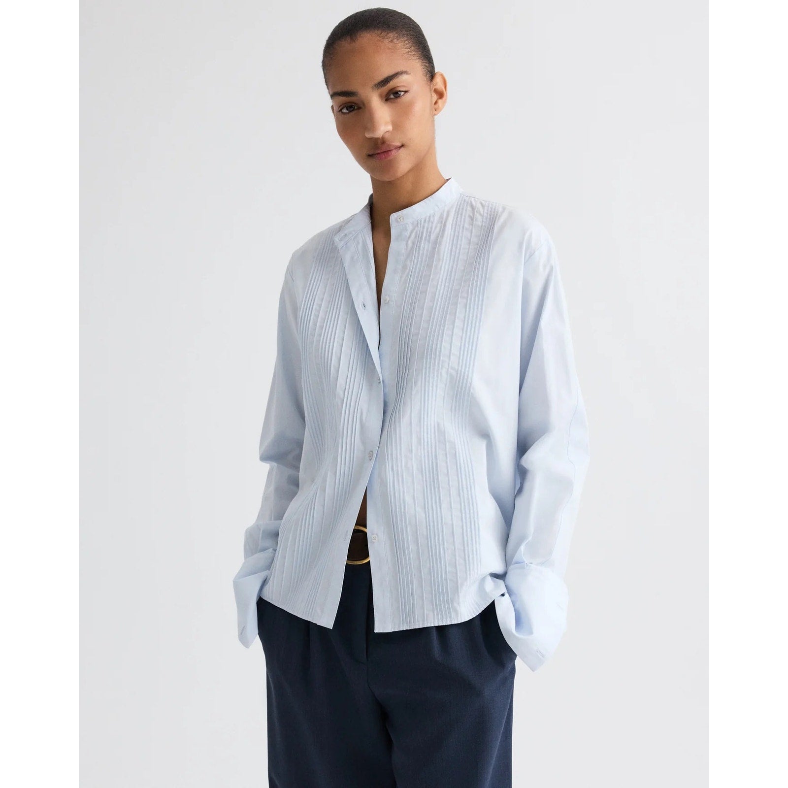 TWP Painter Shirt in Compact Poplin - Plein Air - Small