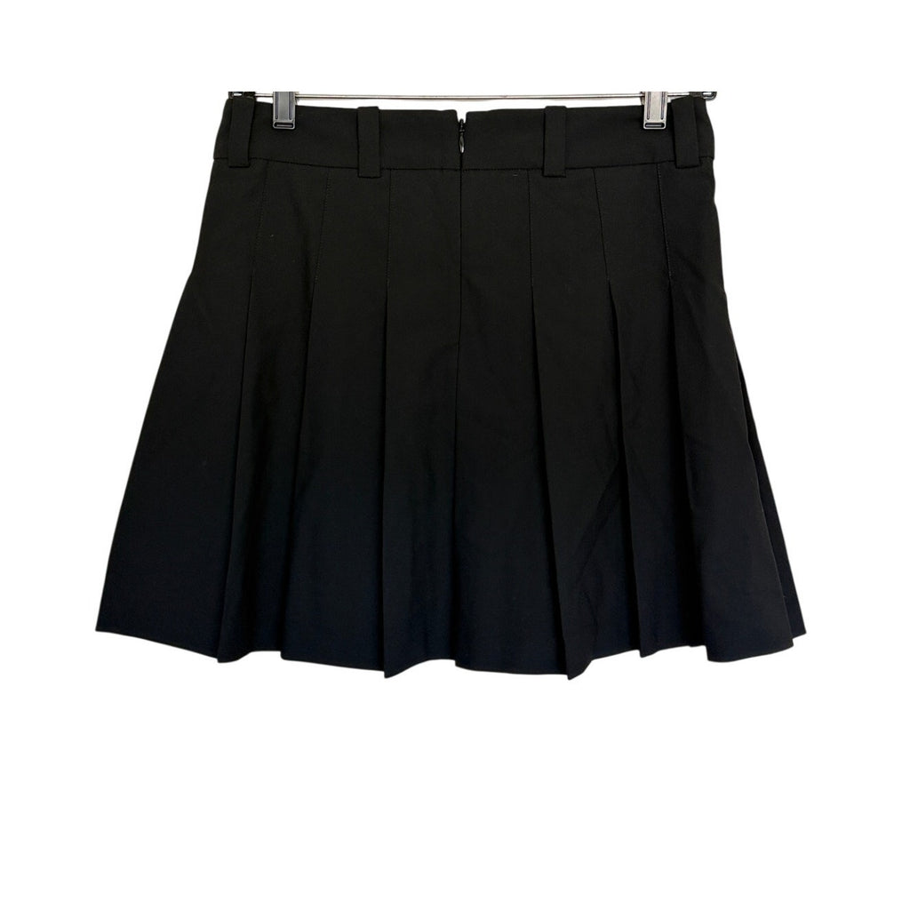 Aritizia Sunday Best Olive Pleated High Waist Micro Skirt - Black - Size 6