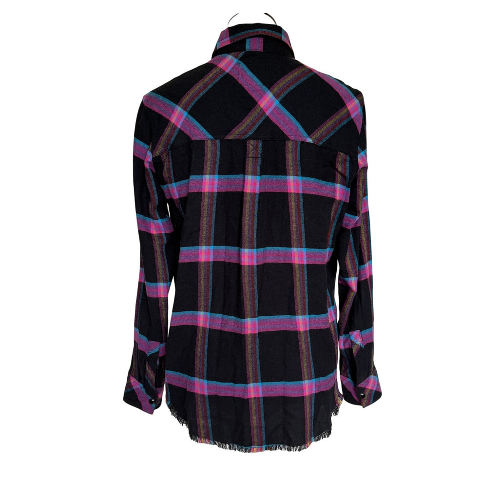 Rails Leo Shirt - Onyx Magenta Cayenne - Small