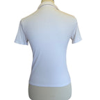 Vuori Pose Fitted Ribbed Polo Shirt - White - Small