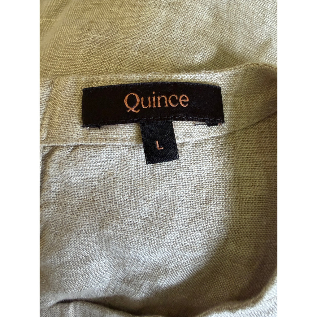 Quince 100% European Linen Tank - Flax - Large