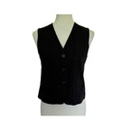 Rag & Bone Albany Solid Cotton & Linen Vest - Black - Size Extra Extra Small