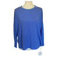 V::ROOM Hemp Long Sleeve Crew Tee - Blue - One Size