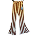 New Show Me Your Mumu Berkeley Striped Zip Up Bell Jeans