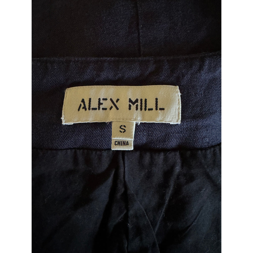 Alex Mill Liv Linen Vest - Navy Blue - Size Small