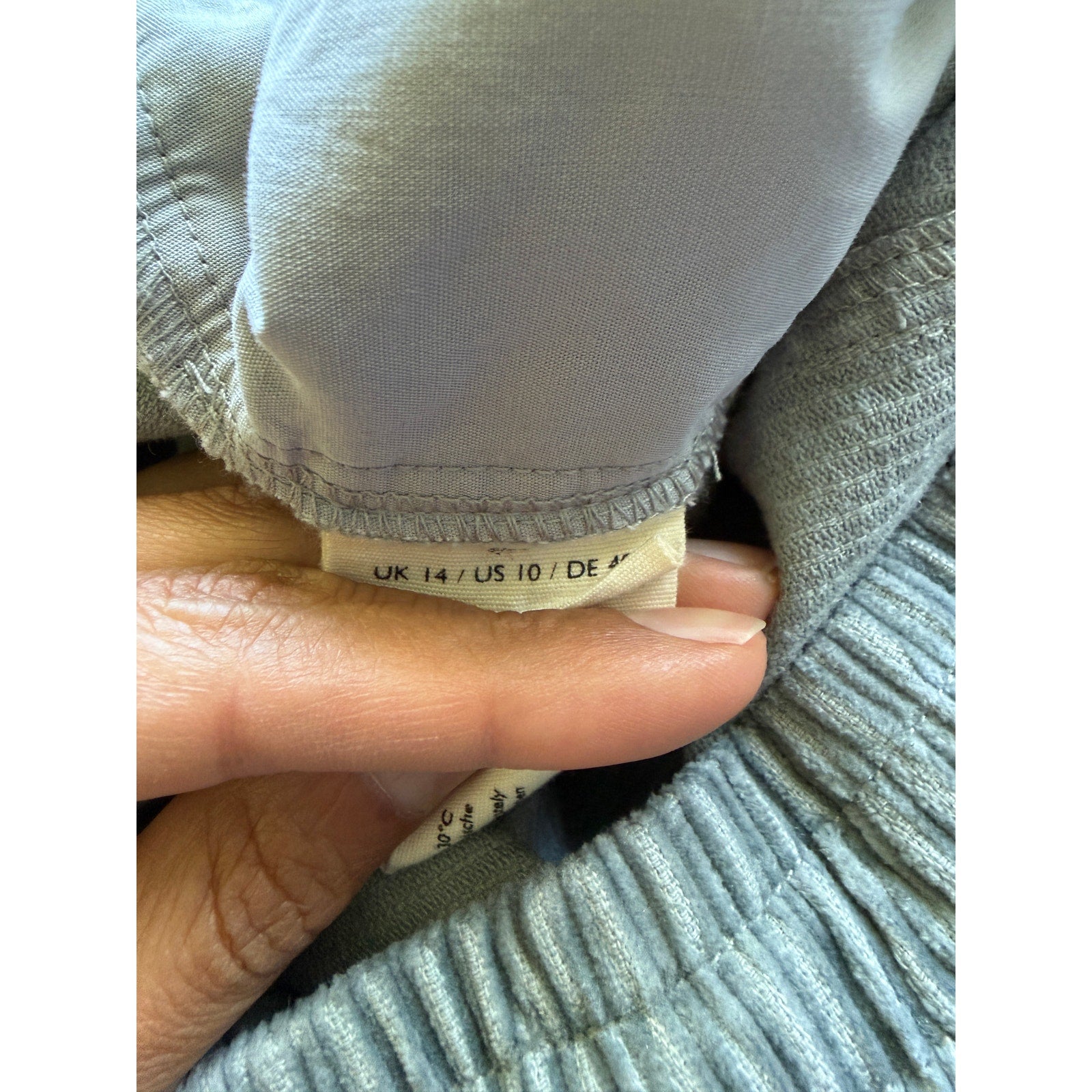 Poetry TAPERED TROUSERS Hemp organic cotton & yak cord - Duck Egg Blue - 10
