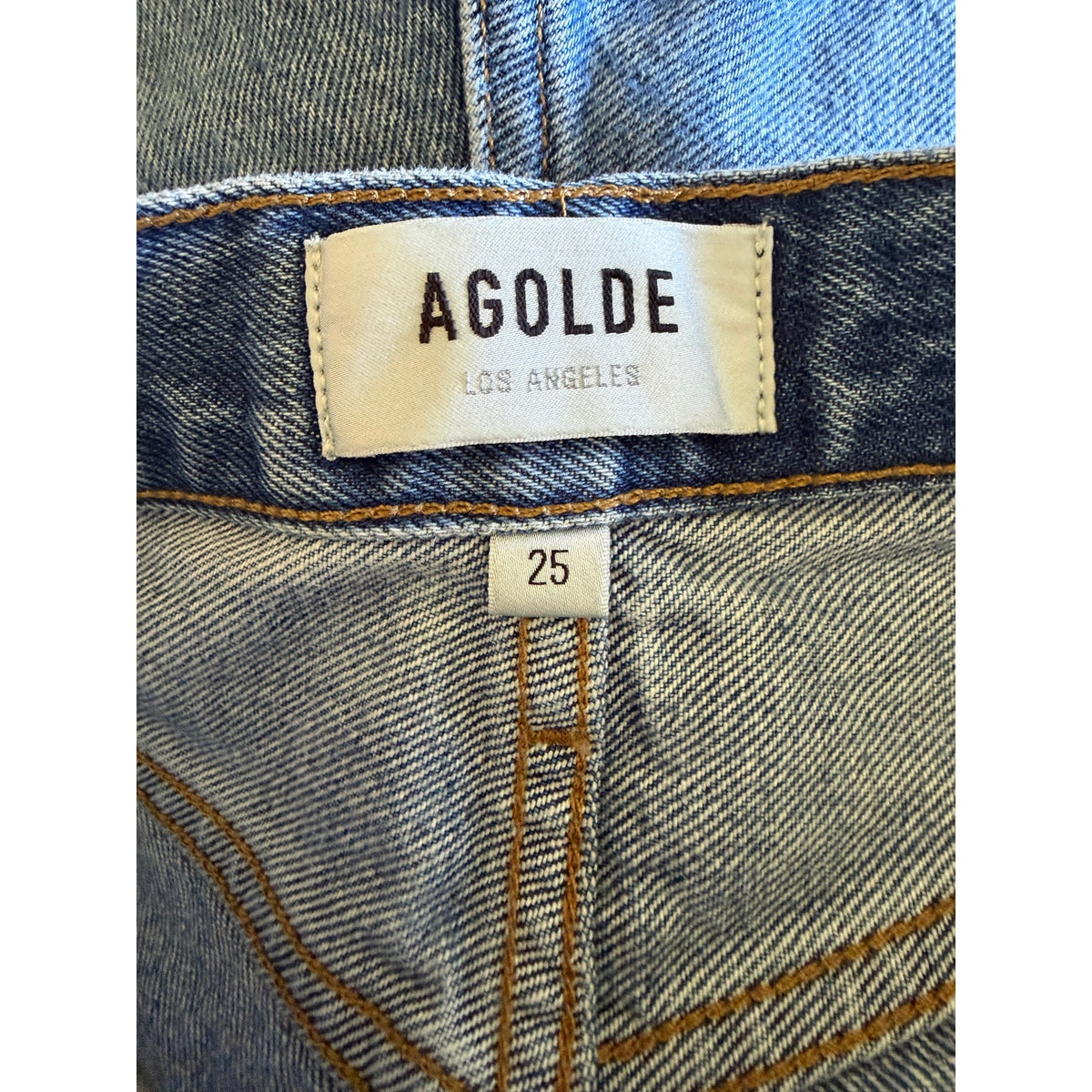 AGOLDE Stella Denim Shorts - Mode Blue - Size 25