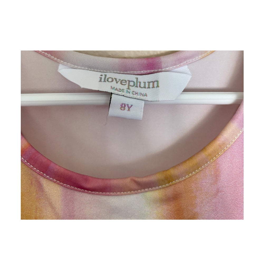 ILOVEPLUM Bae Watercolor Tutu Dress - Poppy Orange - Size 8