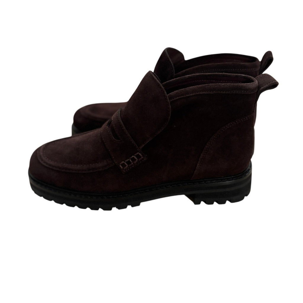 MADEWELL The Ryder Ankle Boot - Coffee Bean Brown - Size 8