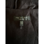 Rag & Bone Albany Solid Cotton & Linen Vest - Black - Size Extra Extra Small