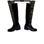 DONALD J PLINER Ronda Tall Leather Boots - Black - Size 7