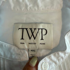 TWP Painter Shirt in Compact Poplin - White - XXS