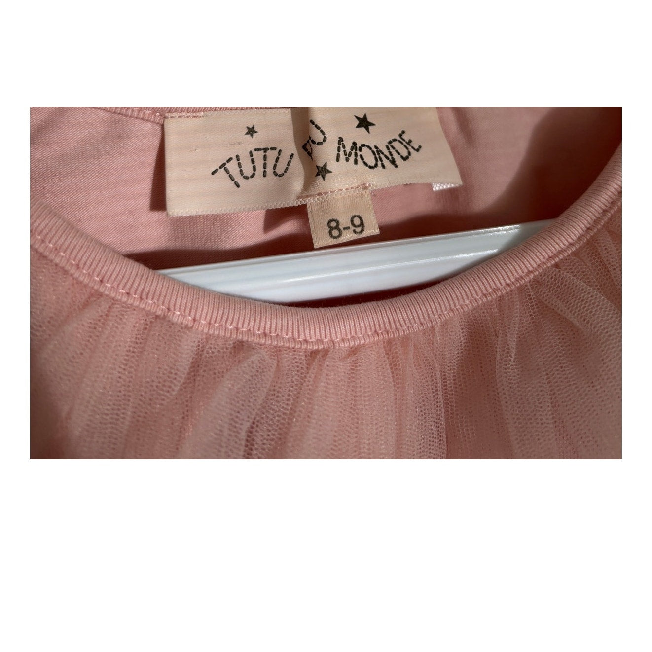 Tutu Du Monde Puff Sleeve Tulle Top - Pink - Size 8-9