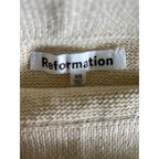 Reformation Carter Novelty Knit Skirt and Grayson Top Set - Cream - Size XS/S