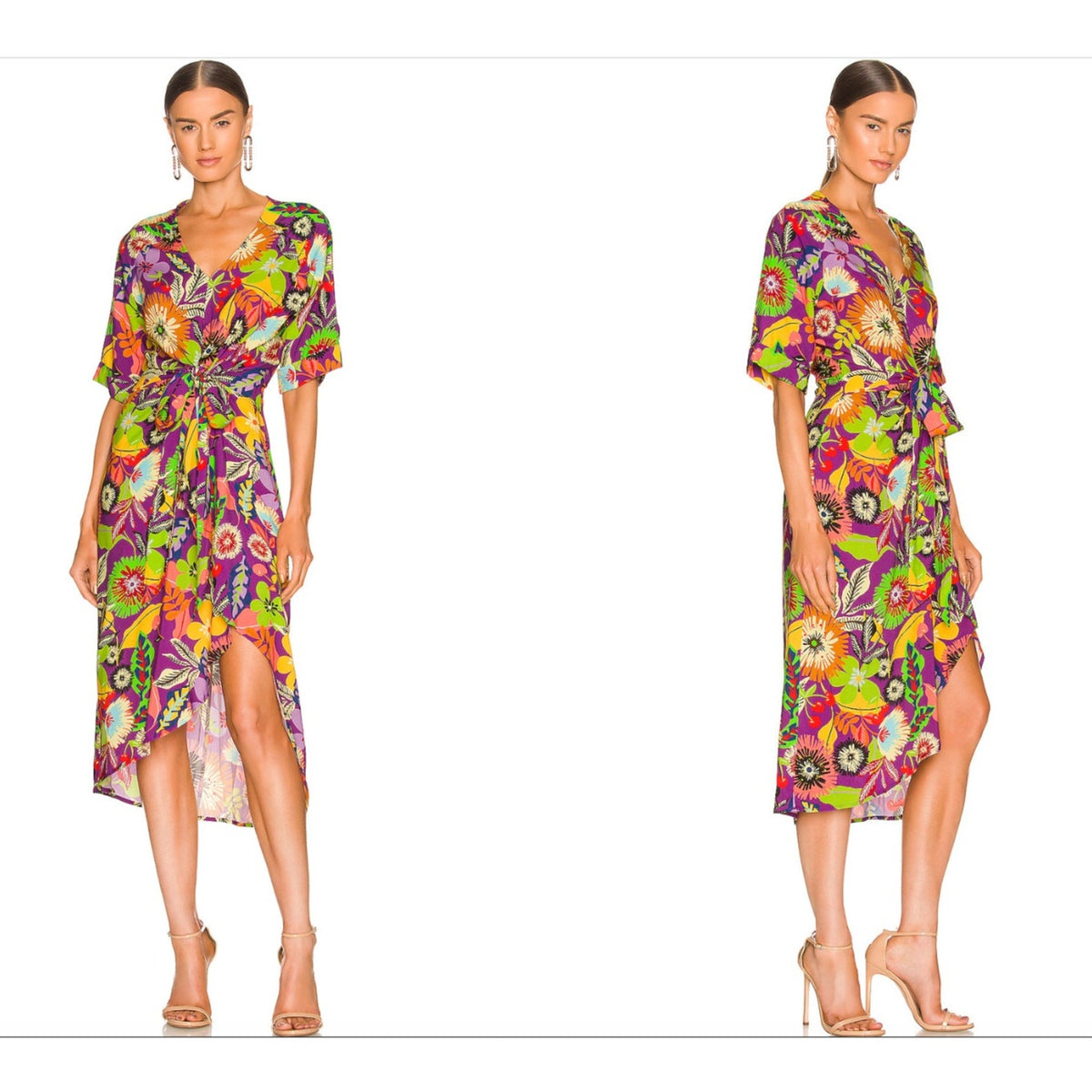 Le Superbe Gypsy Muse Dress - Cherry Lotus Land Print - Size 0