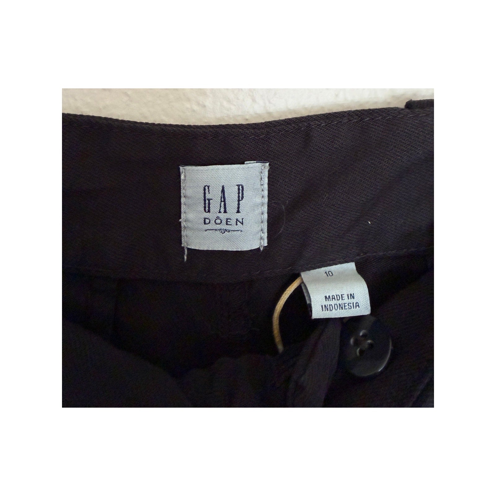 Gap × DOEN High Rise Pleated Trousers - Black - Size 10