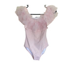 New Stella Cove Tulle Shoulder Swimsuit - Pink - Size 10