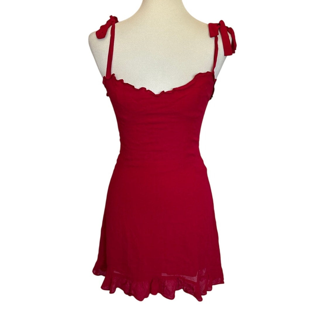 REFORMATION Christine Dress - Red - 6