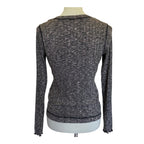 MICHAEL STARS Snap Front Knit Cardigan Top - Marled - One Size