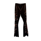 DRIFTWOOD Farrah Velvet Pull-On Flare Pants - Brown - Size Large