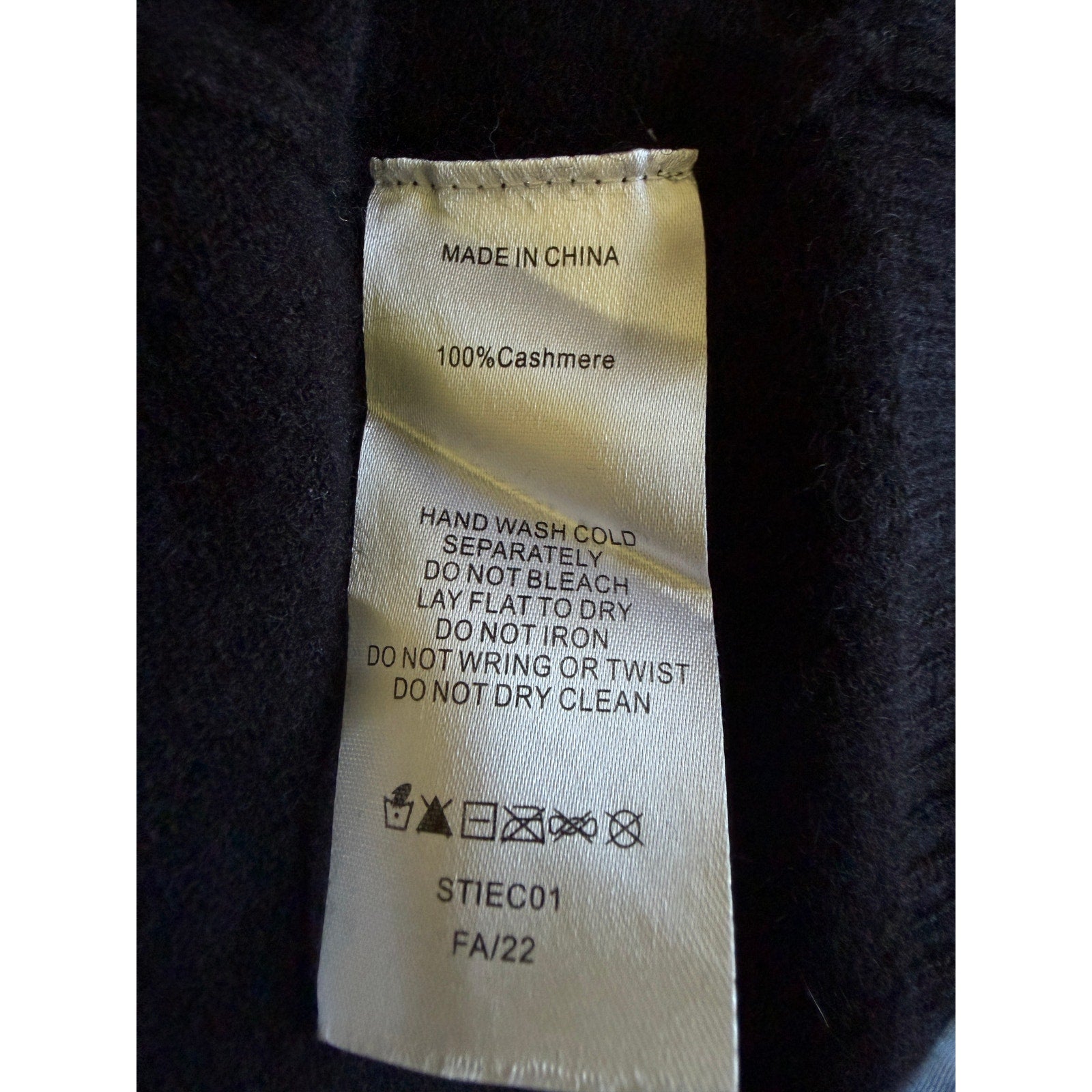 QUINCE Mongolian Cashmere Open Cardigan Sweater - Black - Size Large