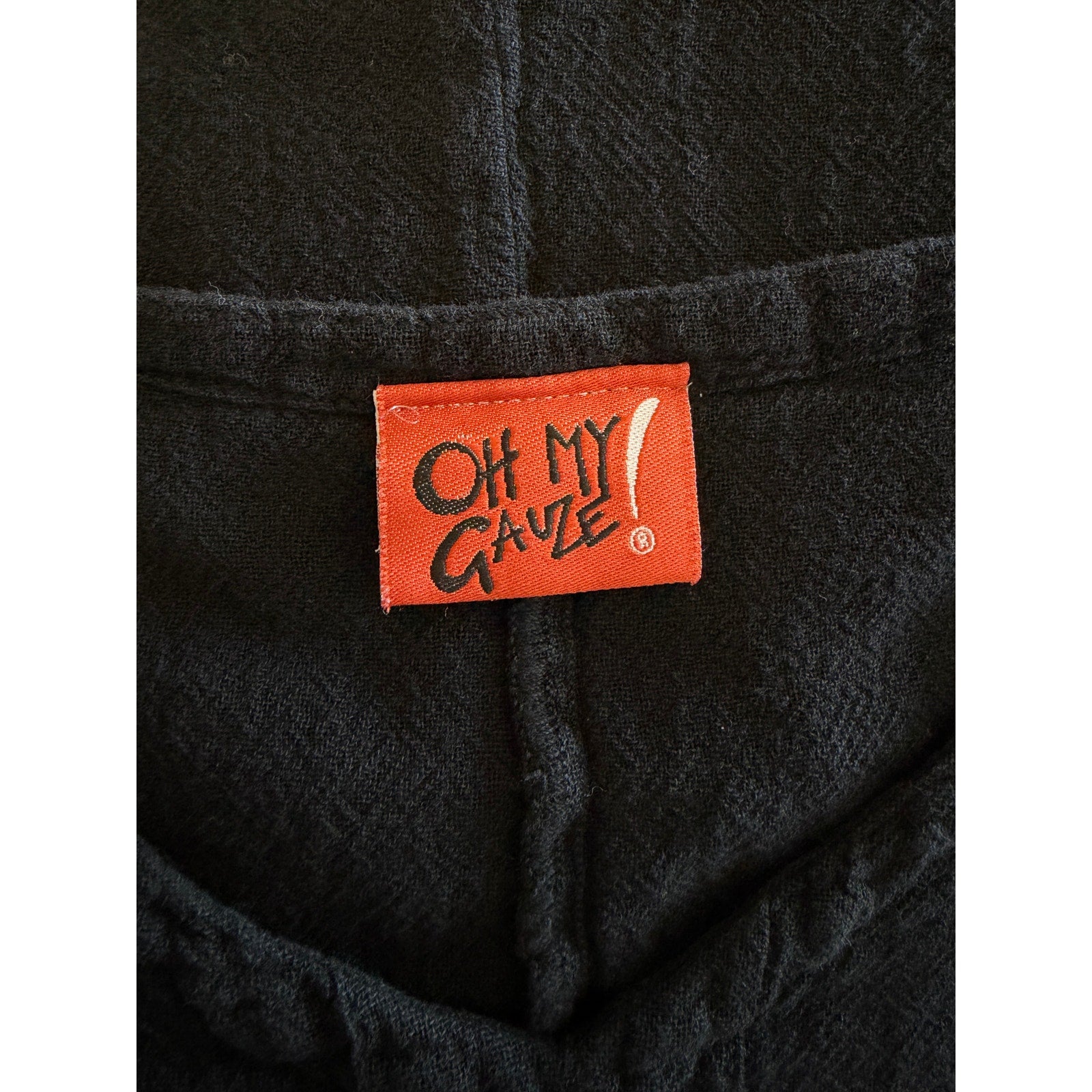 Oh My Gauze! Henry Cotton Gauze Blouse - Black - S/M