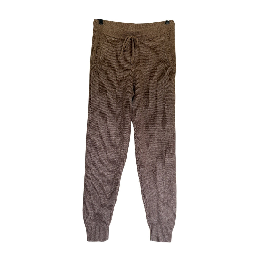 Haven Well Within Organic Cotton Blend Ribbed Joggers - Tan - Small