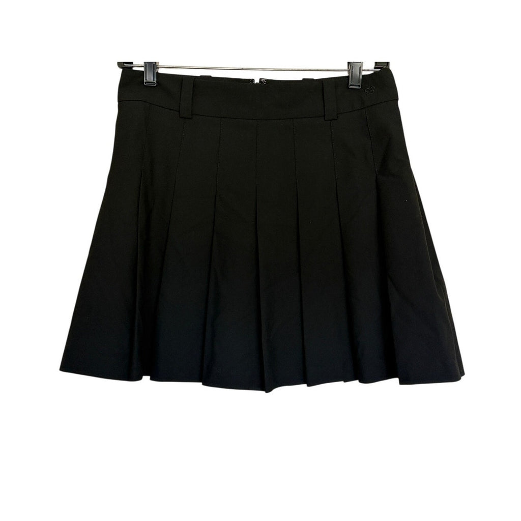 Aritizia Sunday Best Olive Pleated High Waist Micro Skirt - Black - Size 6