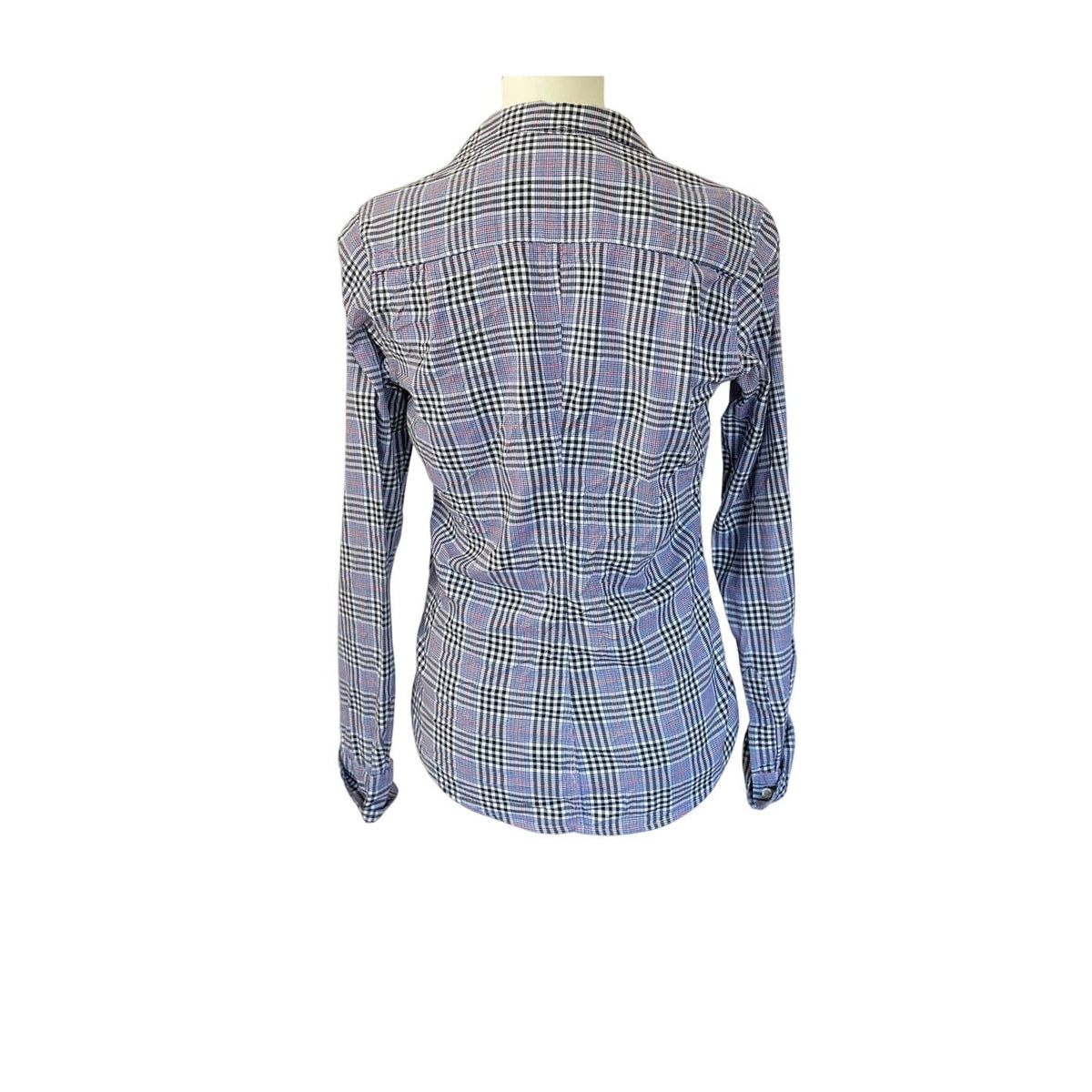 Frank & Eileen Barry Button Down Shirt - Red/Black/Blue/White Check - Size Small