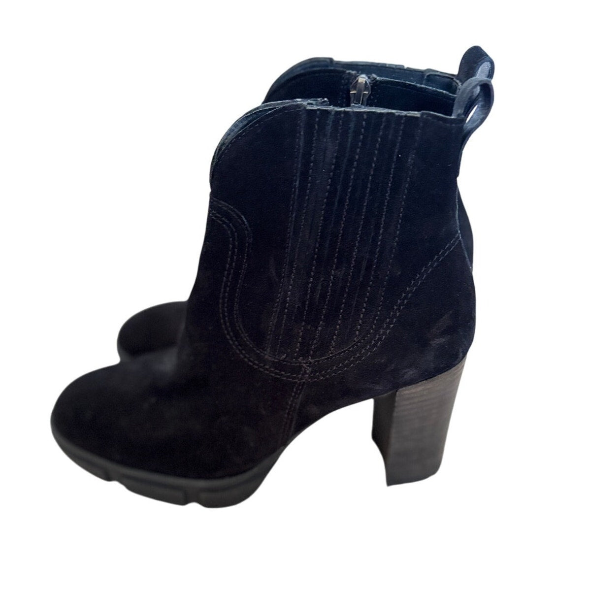 Paul Green Oakley Suede Leather Boots - Black - Size 8