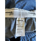 Homme Girls Elastic Waistband Denim Boxer Shorts - Blue - Size Small