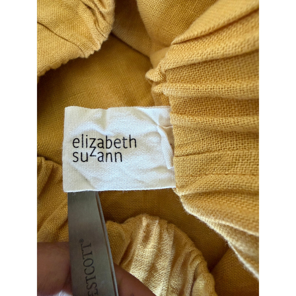 Elizabeth Suzann Florence Pant in Midweight Linen - Yellow - Large