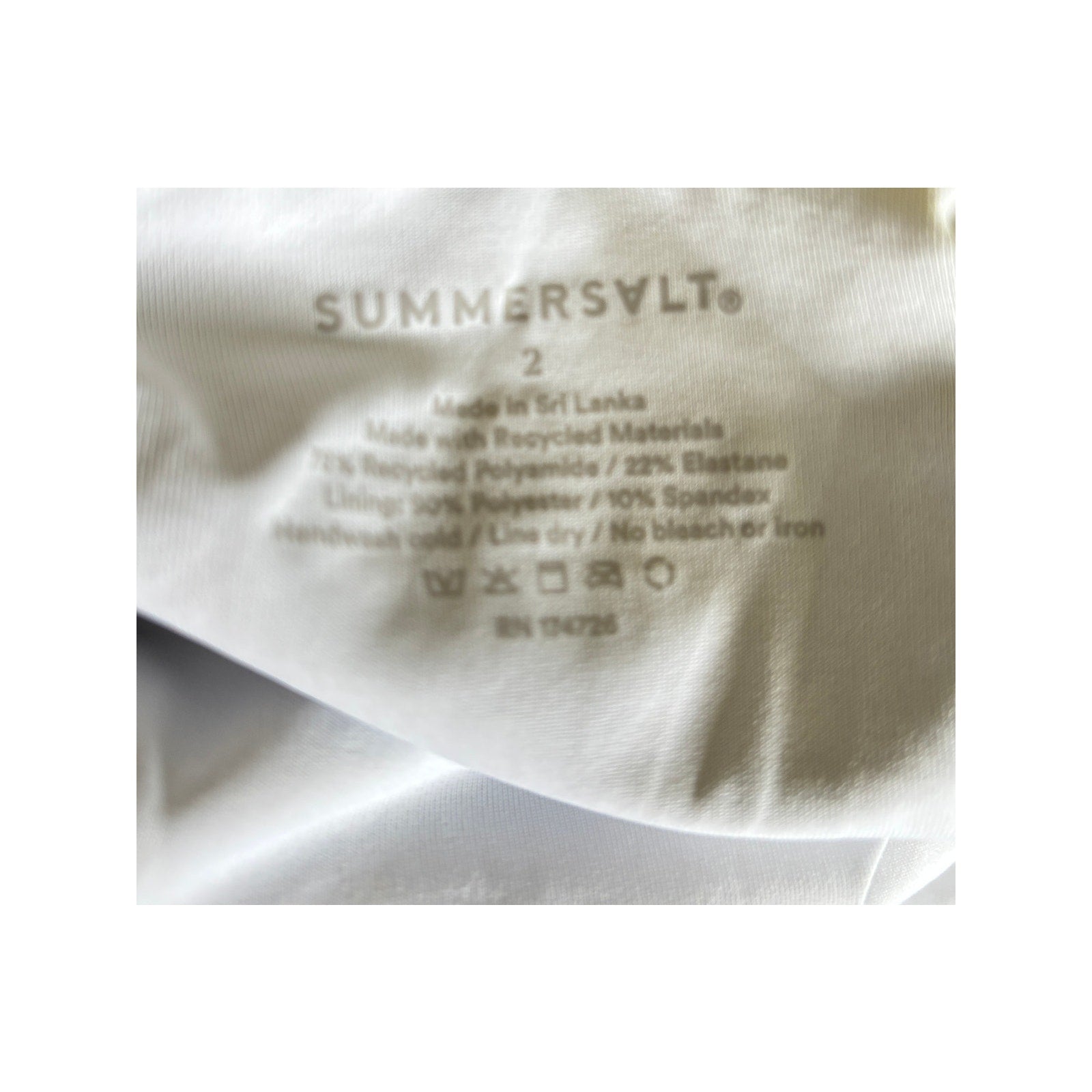 SUMMERSALT The Ruffle Backflip Square Dot - White Sand/ Deep Sea - Size 2