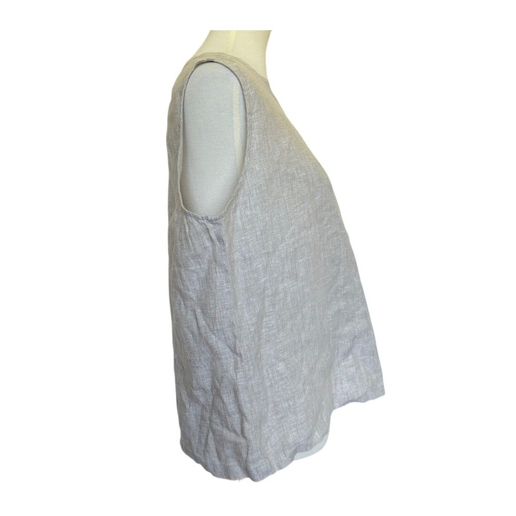Quince 100% European Linen Tank - Flax - Large