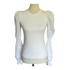 VERONICA BEARD Fawn Top - White - Size Extra Small