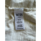 NATION LTD Clementine Delicate Ruffle Top - Off White - Size Extra Small