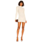 LOVERS AND FRIENDS Be Fierce Knit Mini Dress - Ivory - Size Medium