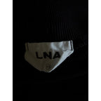 LNA Billie Rib Crop Tee - Black - Size Extra Small