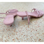Alohas Wasabi Kitten Heel Sandal - Pink - Size 9