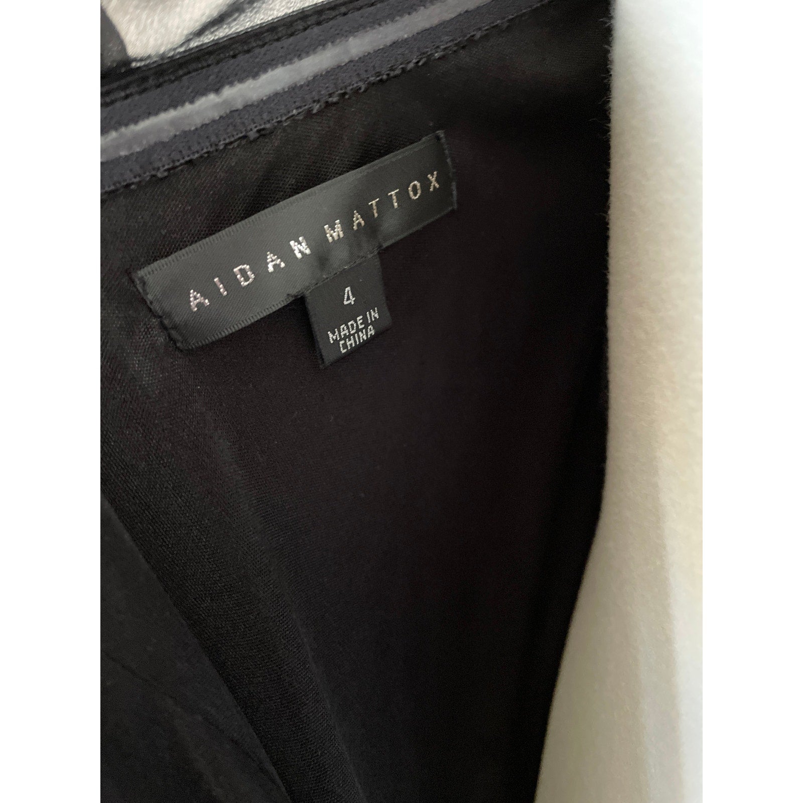 Aidan Mattox Silk One Shoulder Draped Mini Dress -Black - Size 4