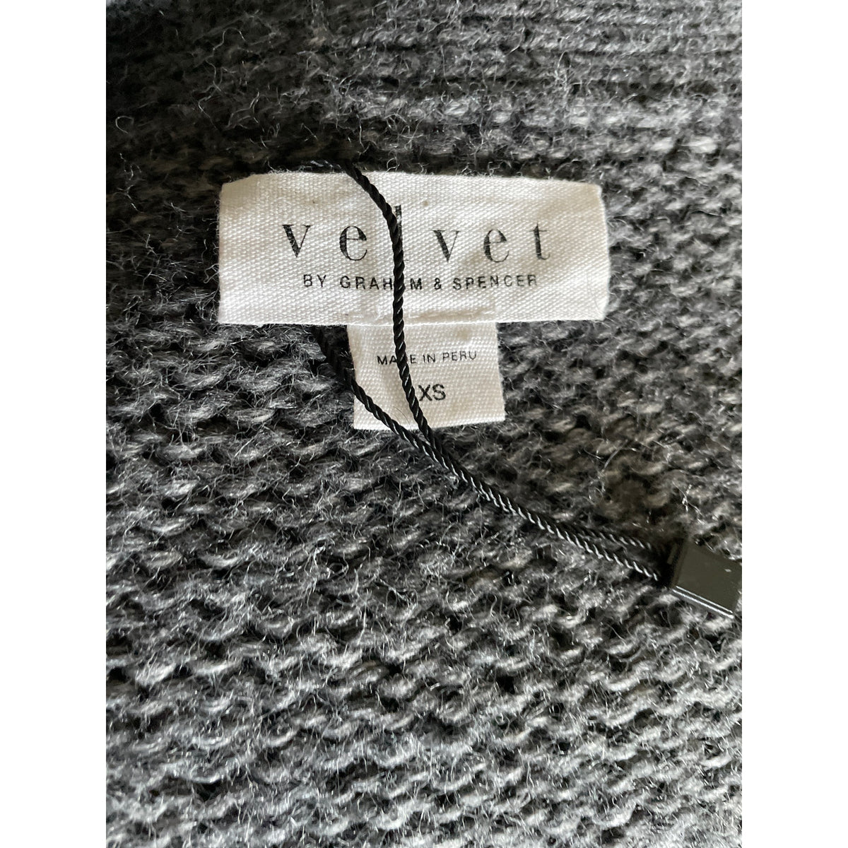 New Velvet by Graham & Spencer Alpaca Oversized Cardigan - Gray - Size Extra Small
